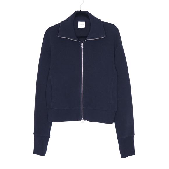 VARLEY Gabriel Jacket Ottoman Black Full Zip Long Sleeve Athleisure Women's S - Picture 1 of 13
